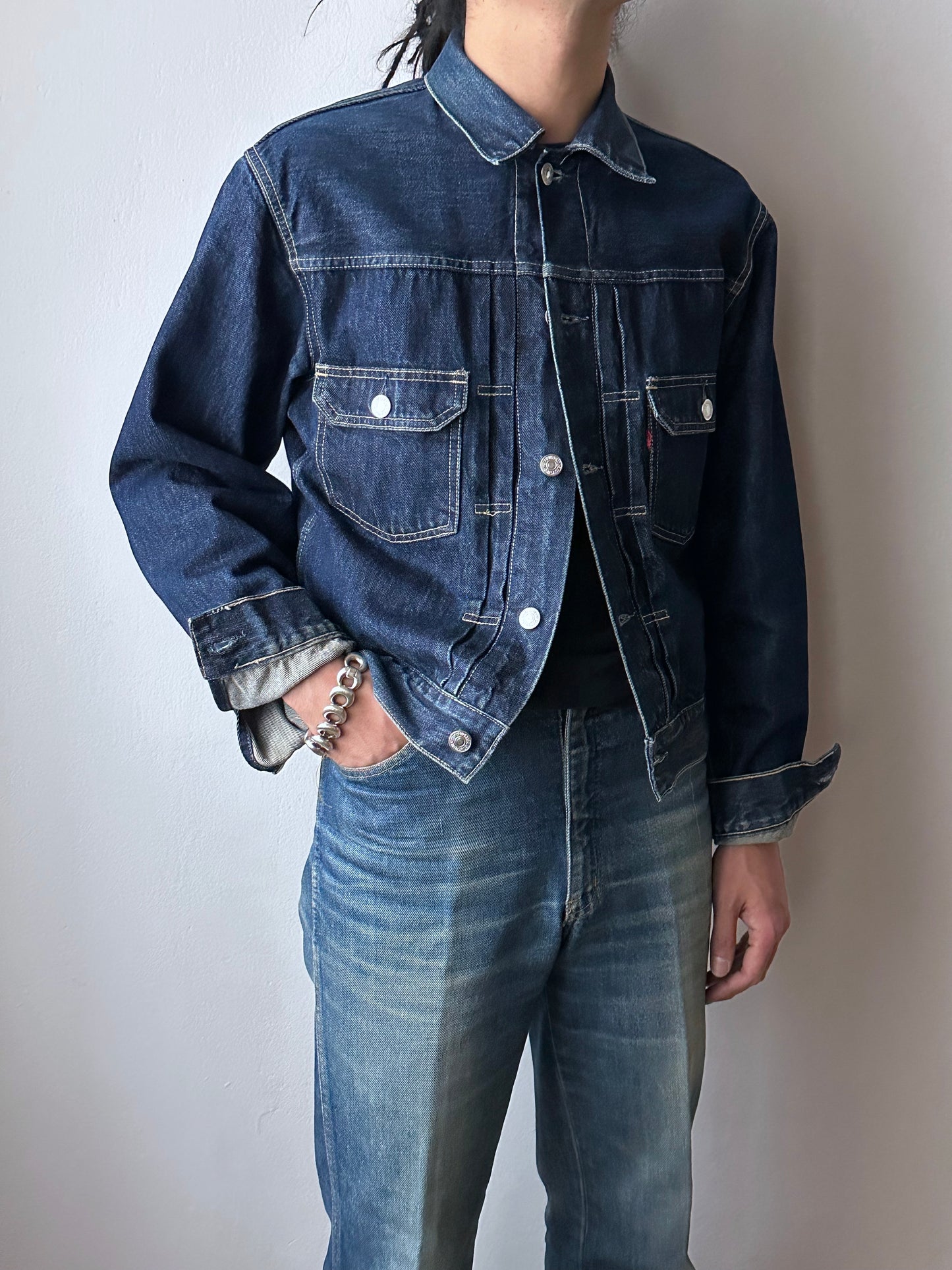 90's Levi's Italy type 2 denim jacket 507 90年代 セカンド Toto Vintage clothing store Praha Showroom totototrip Prague プラハ 古着屋 リーバイス Gジャン Denim デニム ユーロリーバイス ユーロ古着 