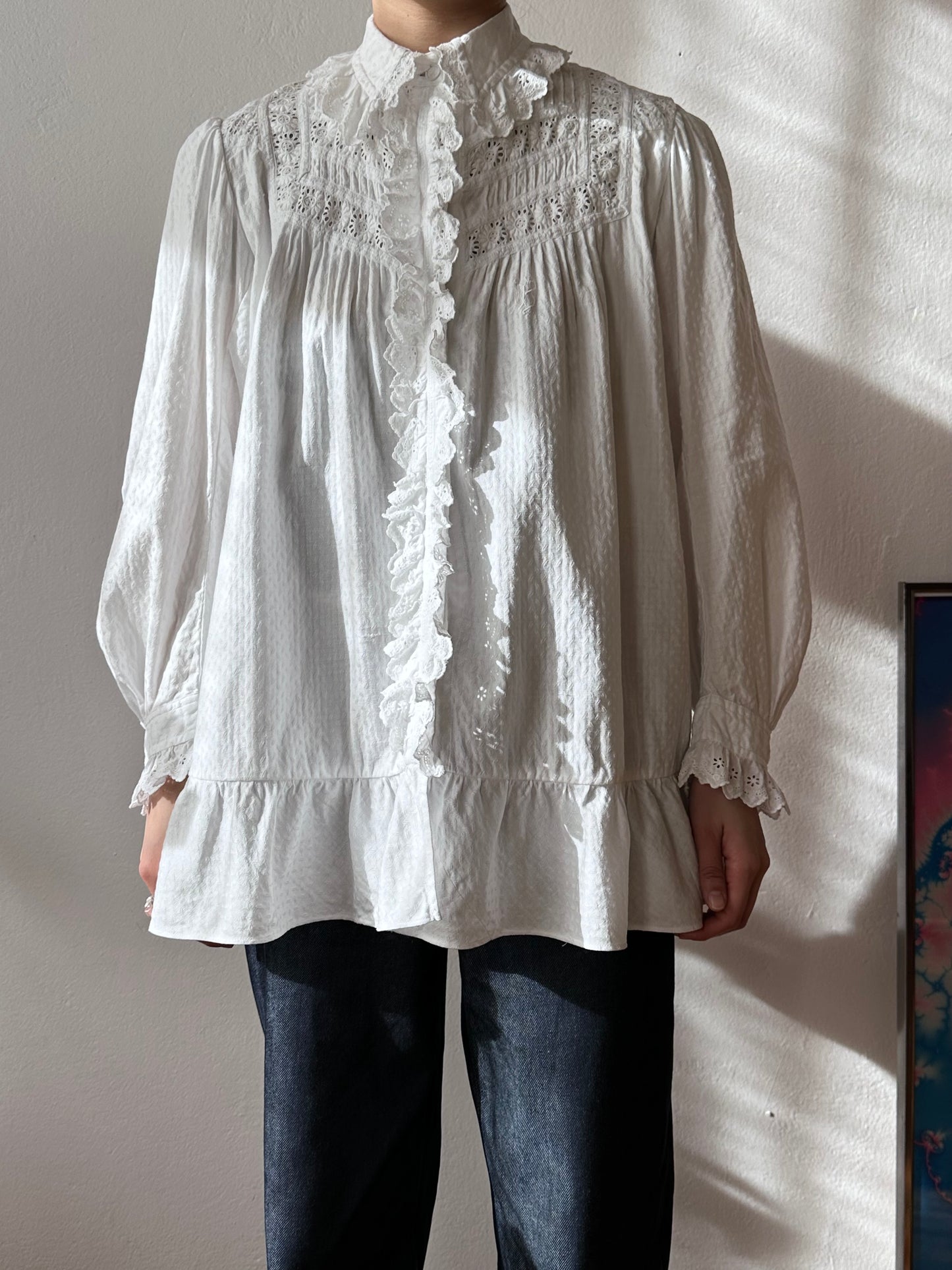 1900s German antique lace blouse