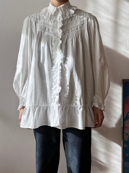 1900s German antique lace blouse