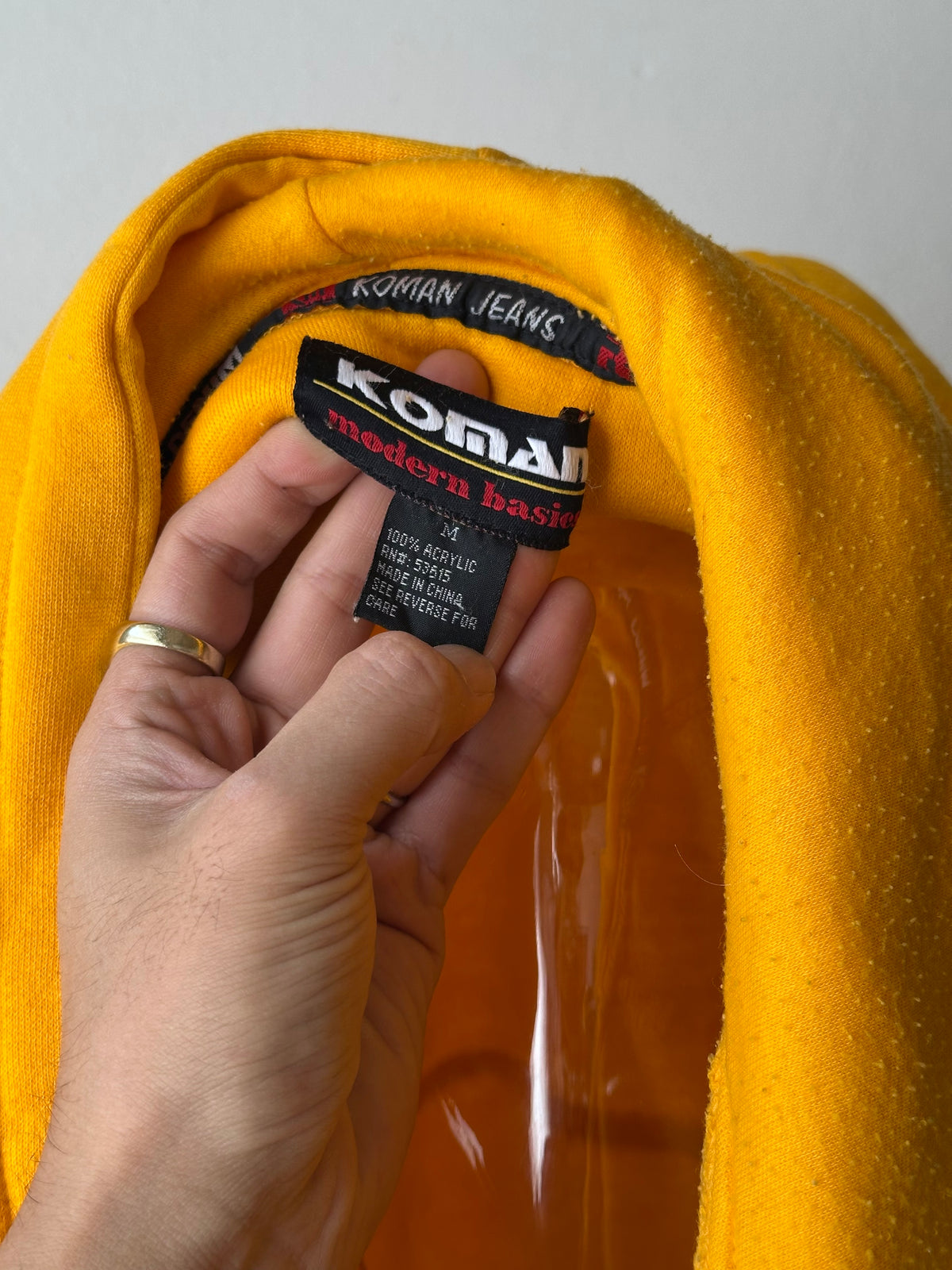 Oversized acrylic hoodie