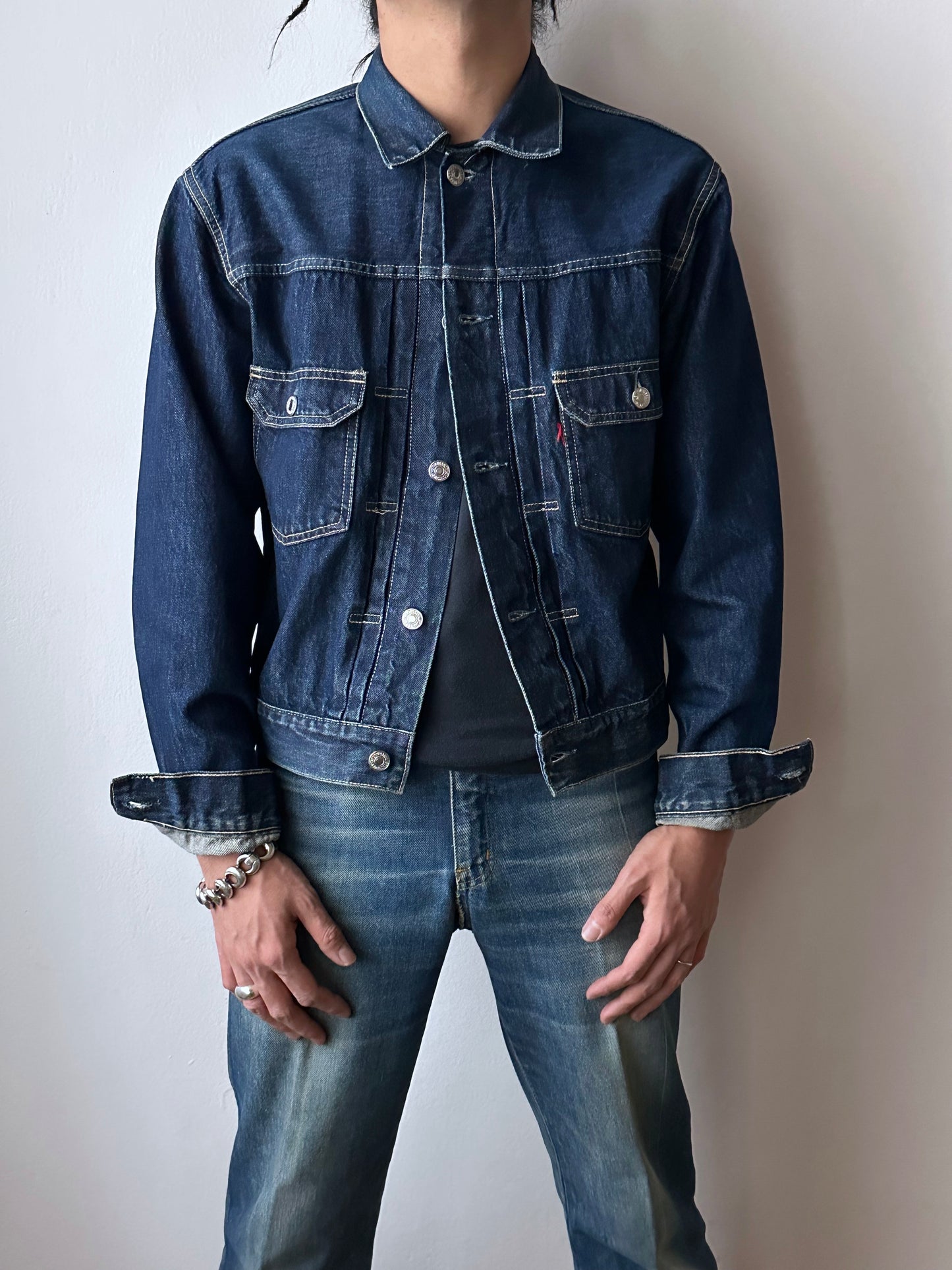 90's Levi's Italy type 2 denim jacket 507 90年代 セカンド Toto Vintage clothing store Praha Showroom totototrip Prague プラハ 古着屋 リーバイス Gジャン Denim デニム ユーロリーバイス ユーロ古着 
