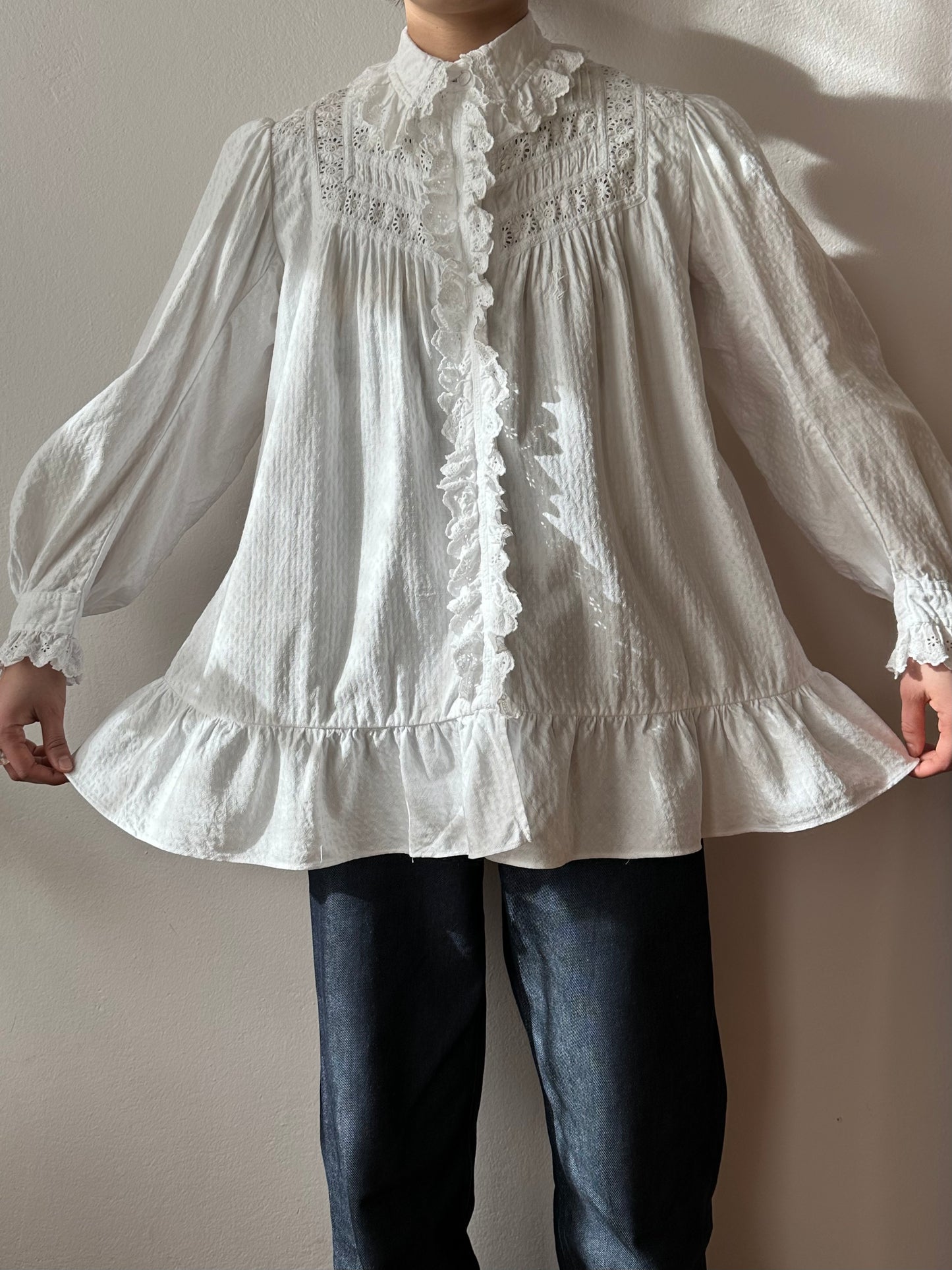 1900s German antique lace blouse