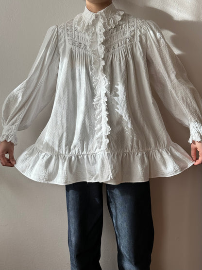 1900s German antique lace blouse