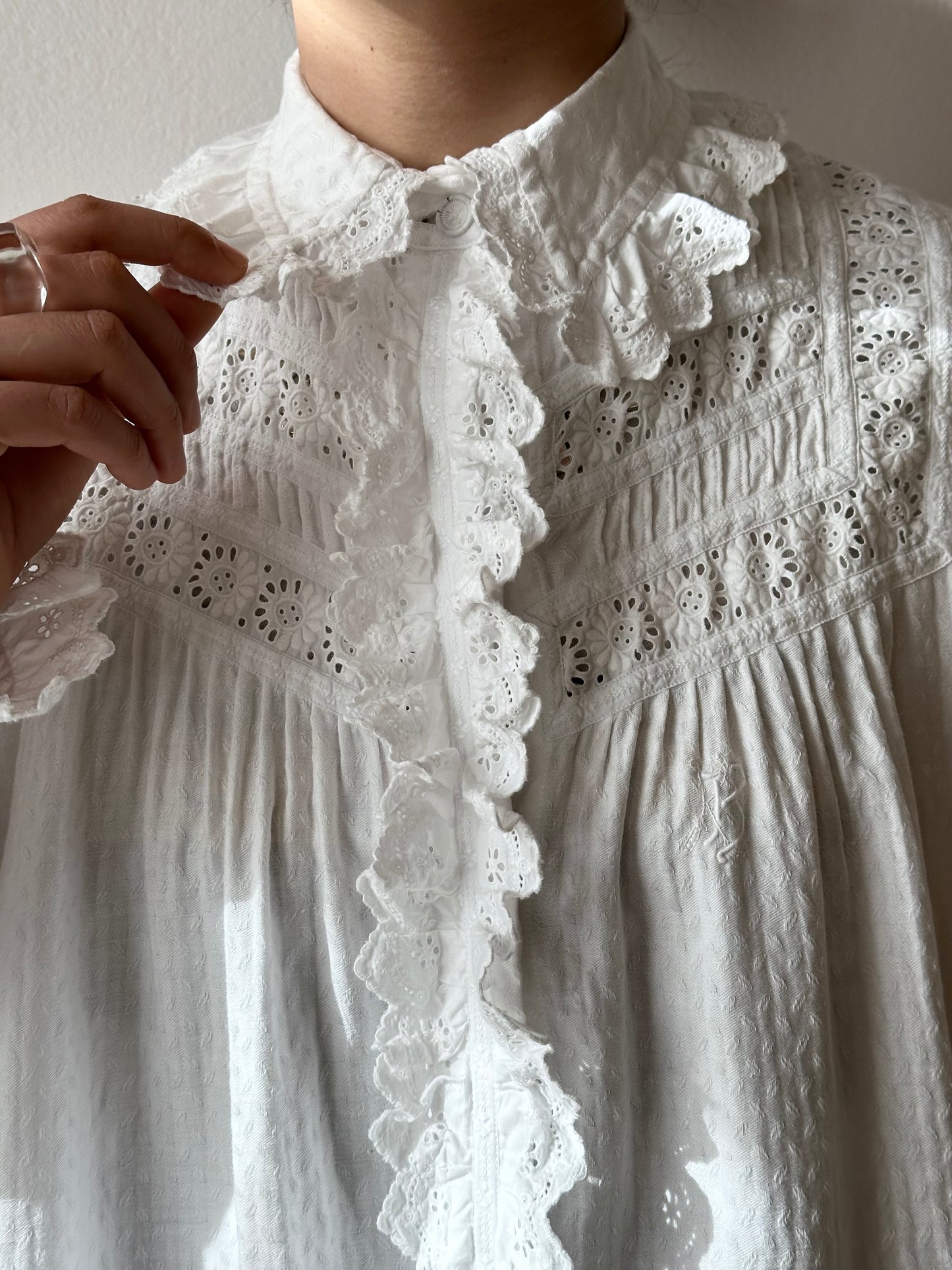 1900s German antique lace blouse