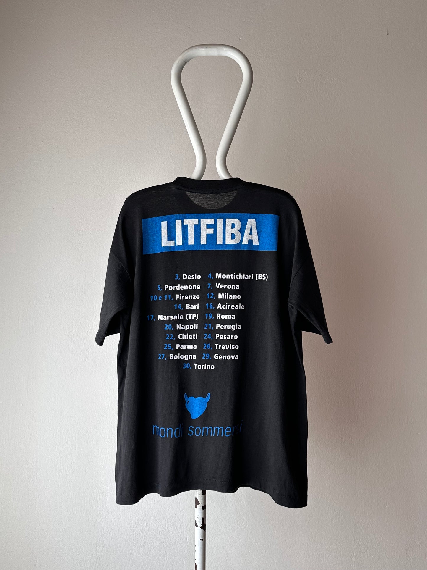 1997 LITFIBA Mondi Sommersi 90's 90年代 Tシャツ バンド Tシャツ 97's Vintage T-shirt Band T-shirt Tee ヴィンテージ プラハ  古着屋 Praha Prague Vintage store ユーロ古着 ヨーロッパ古着