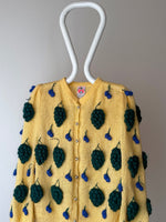 1980s grape fruits cardigan