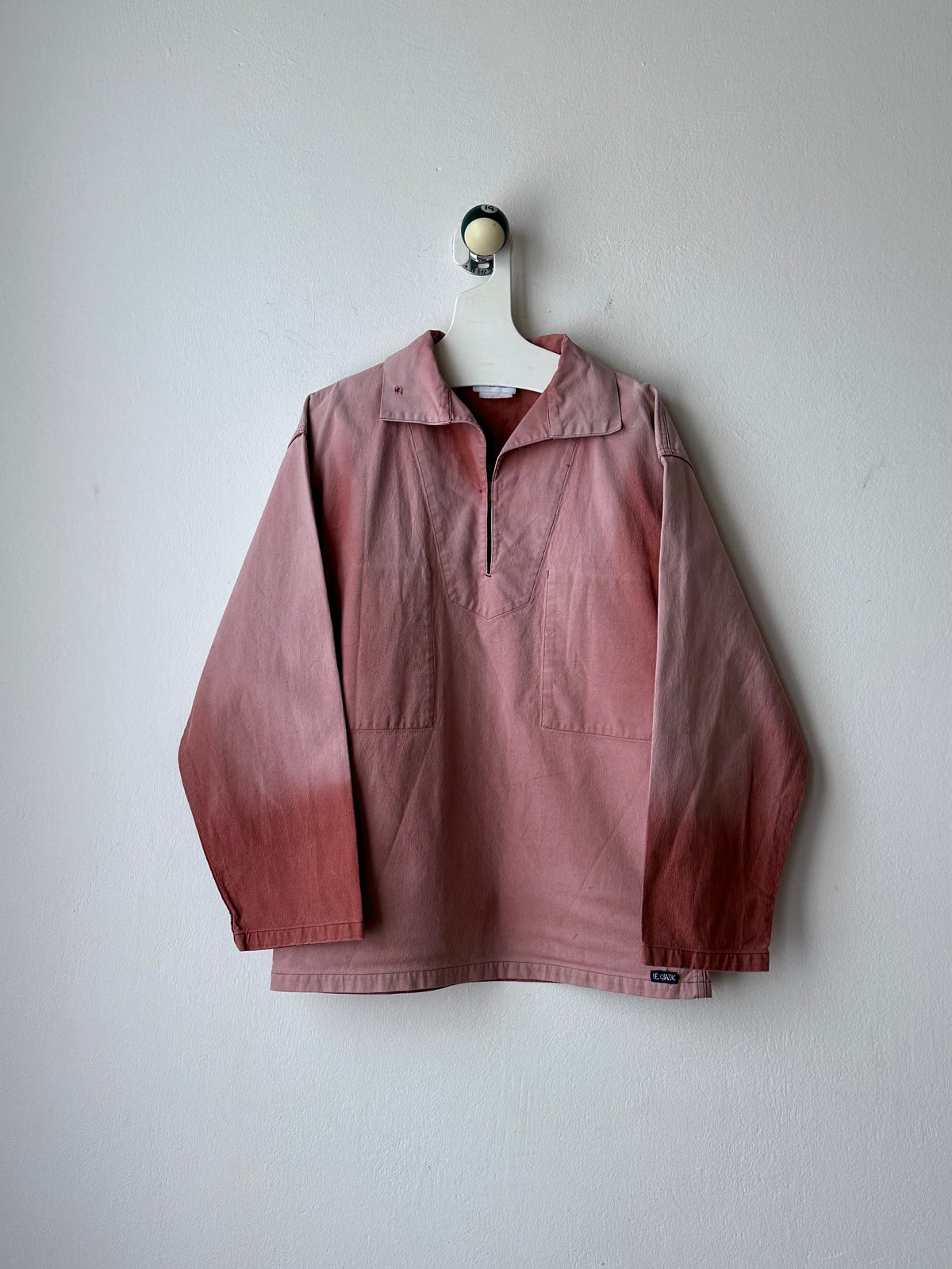 1980s French La Glazik cotton smock