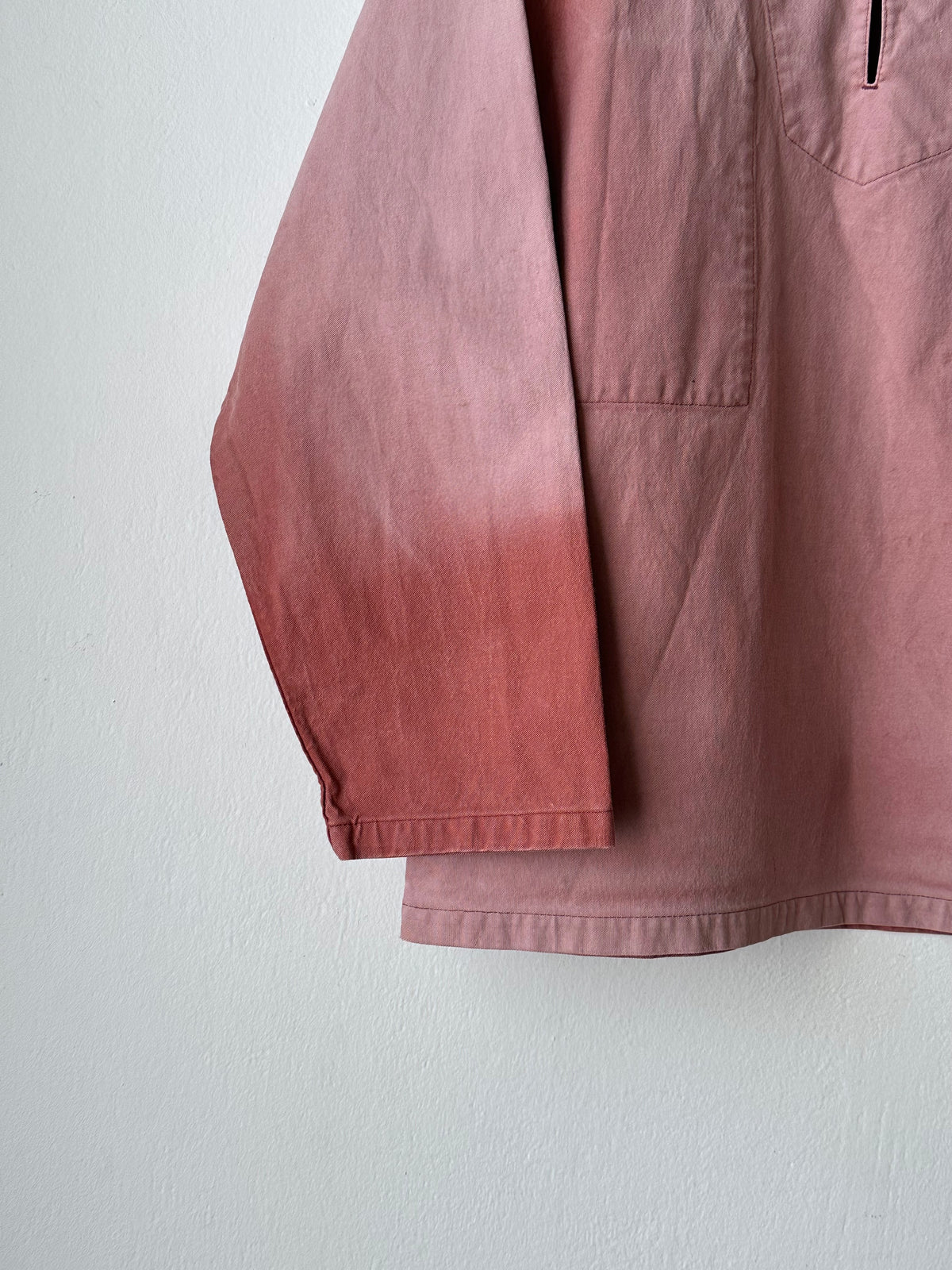 1980s French La Glazik cotton smock