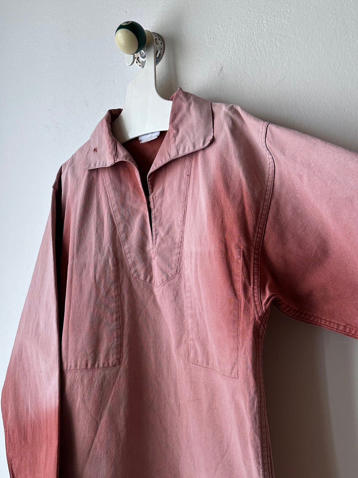 1980s French La Glazik cotton smock
