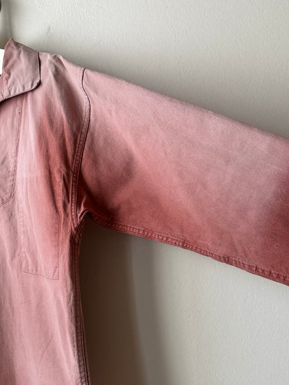 1980s French La Glazik cotton smock