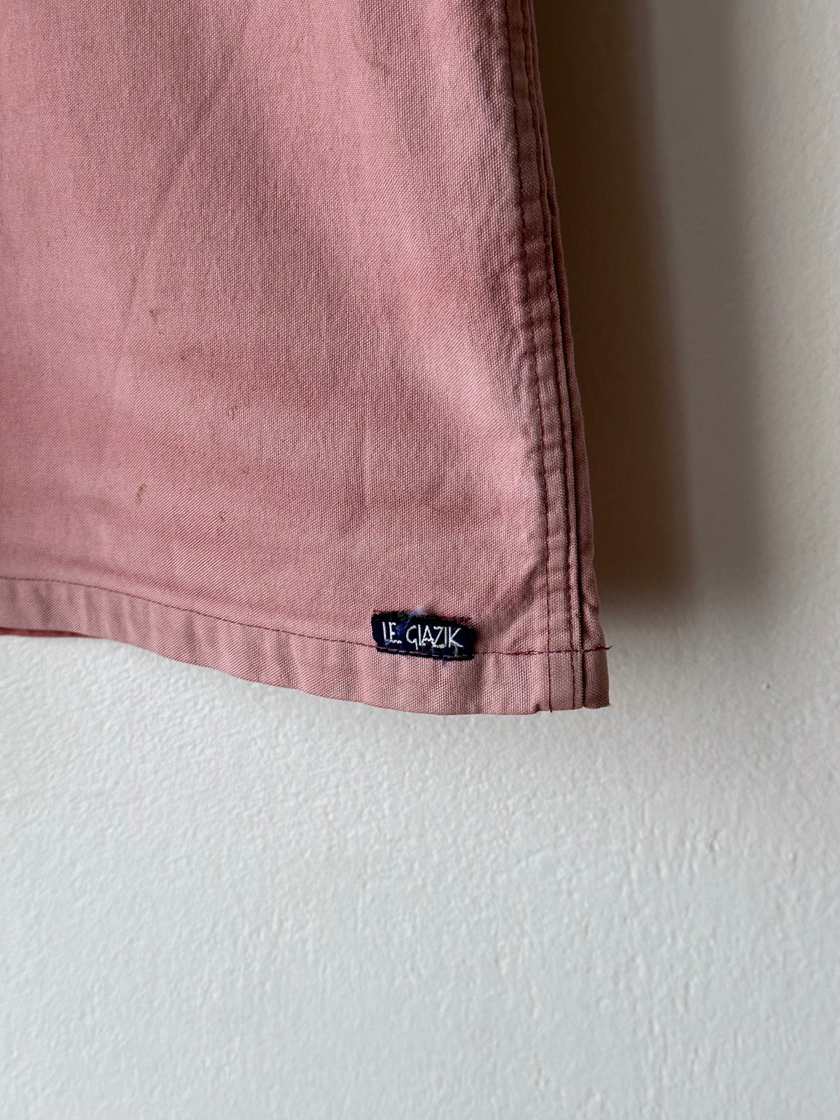 1980s French La Glazik cotton smock