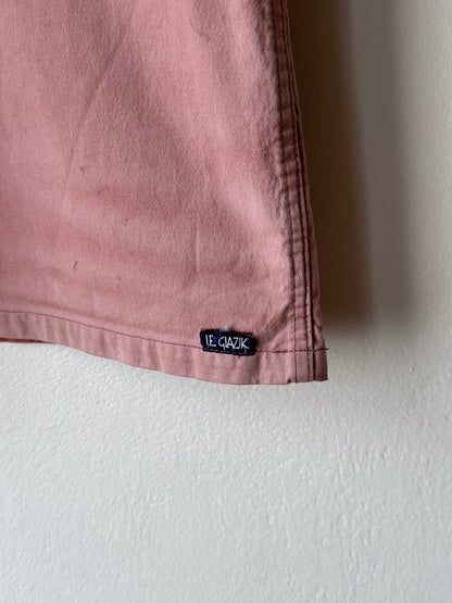 1980s French La Glazik cotton smock