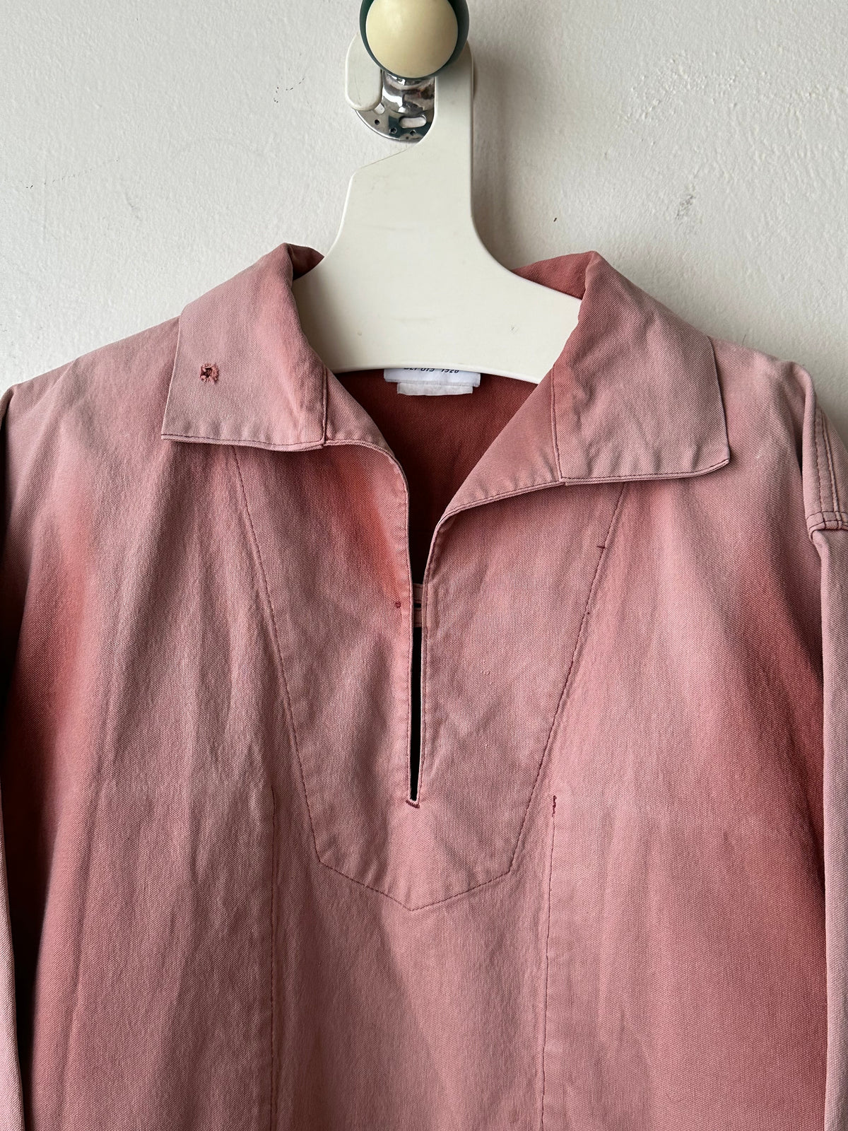 1980s French La Glazik cotton smock