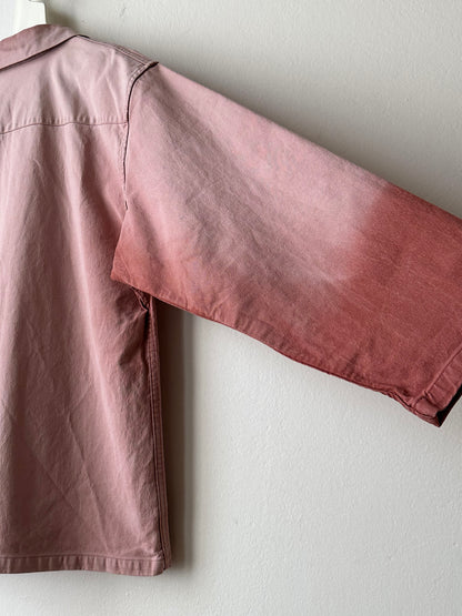 1980s French La Glazik cotton smock