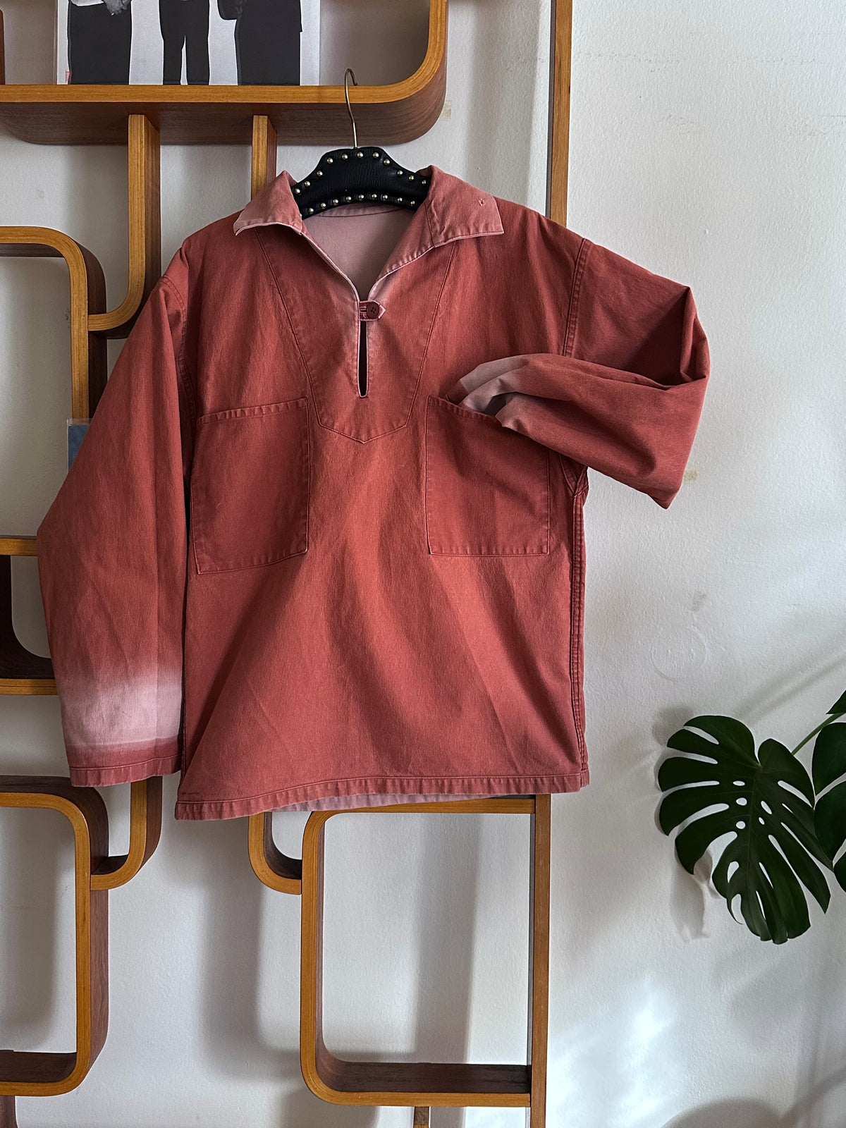 1980s French La Glazik cotton smock