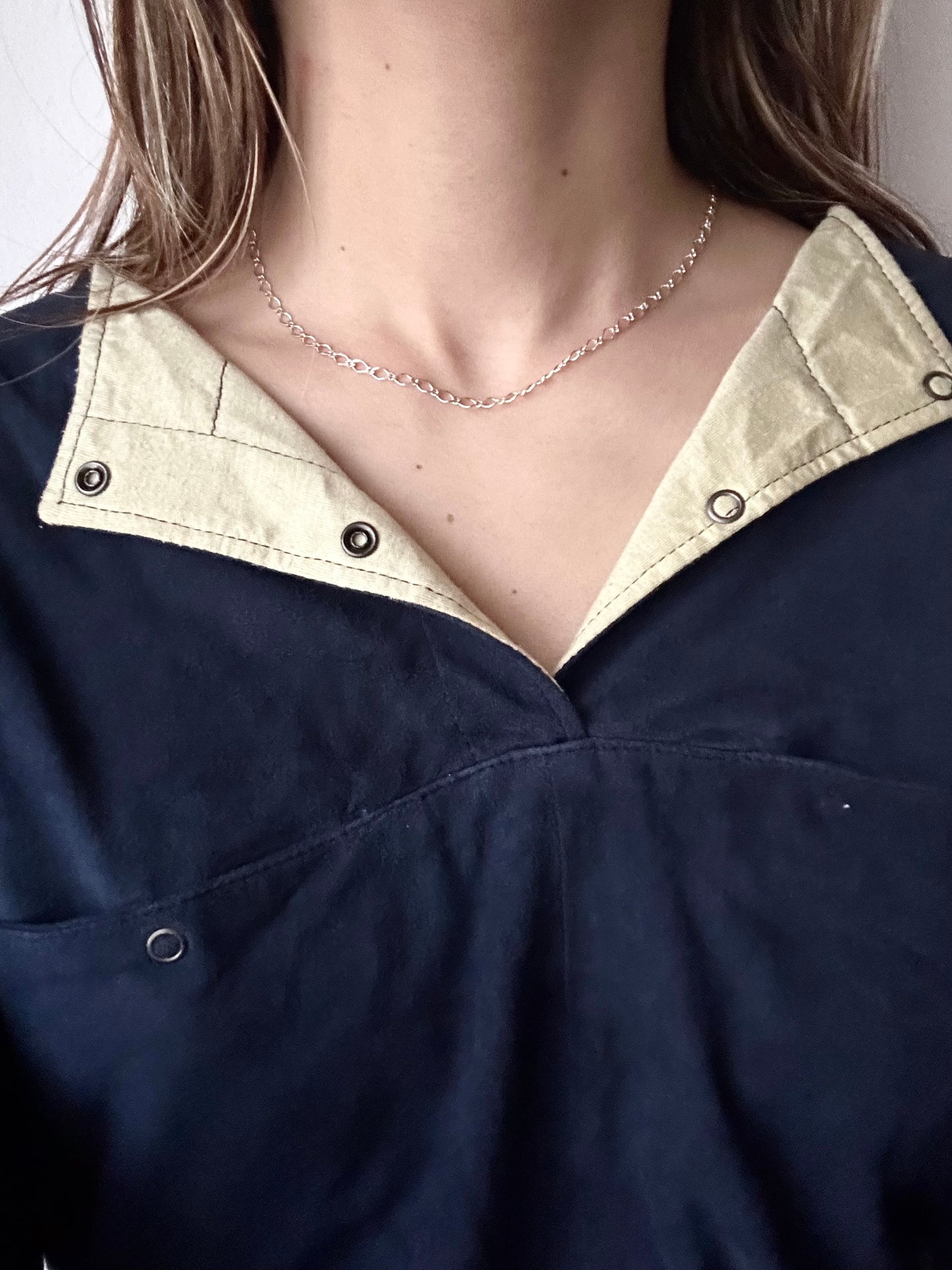 Italy 925 tiny chain necklace - weavy