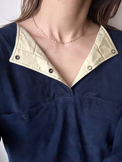 Italy 925 tiny chain necklace - disc