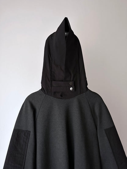 black double material dress