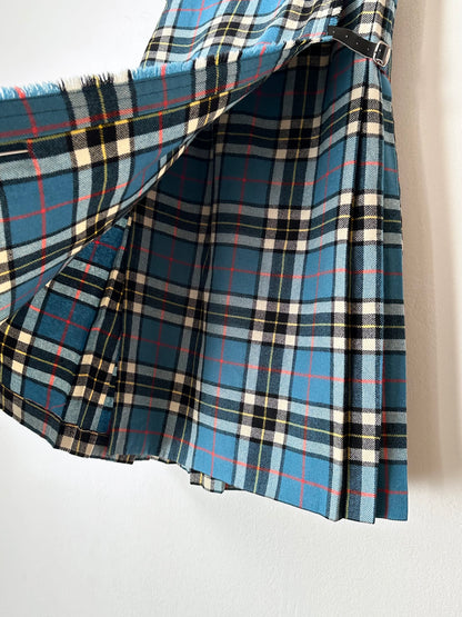 70-80s Scottish tartan wool wrap skirt W28
