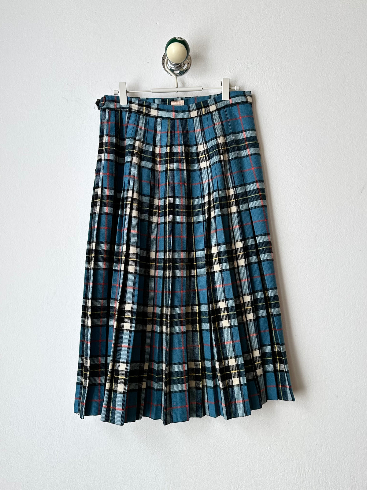 70-80s Scottish tartan wool wrap skirt W28