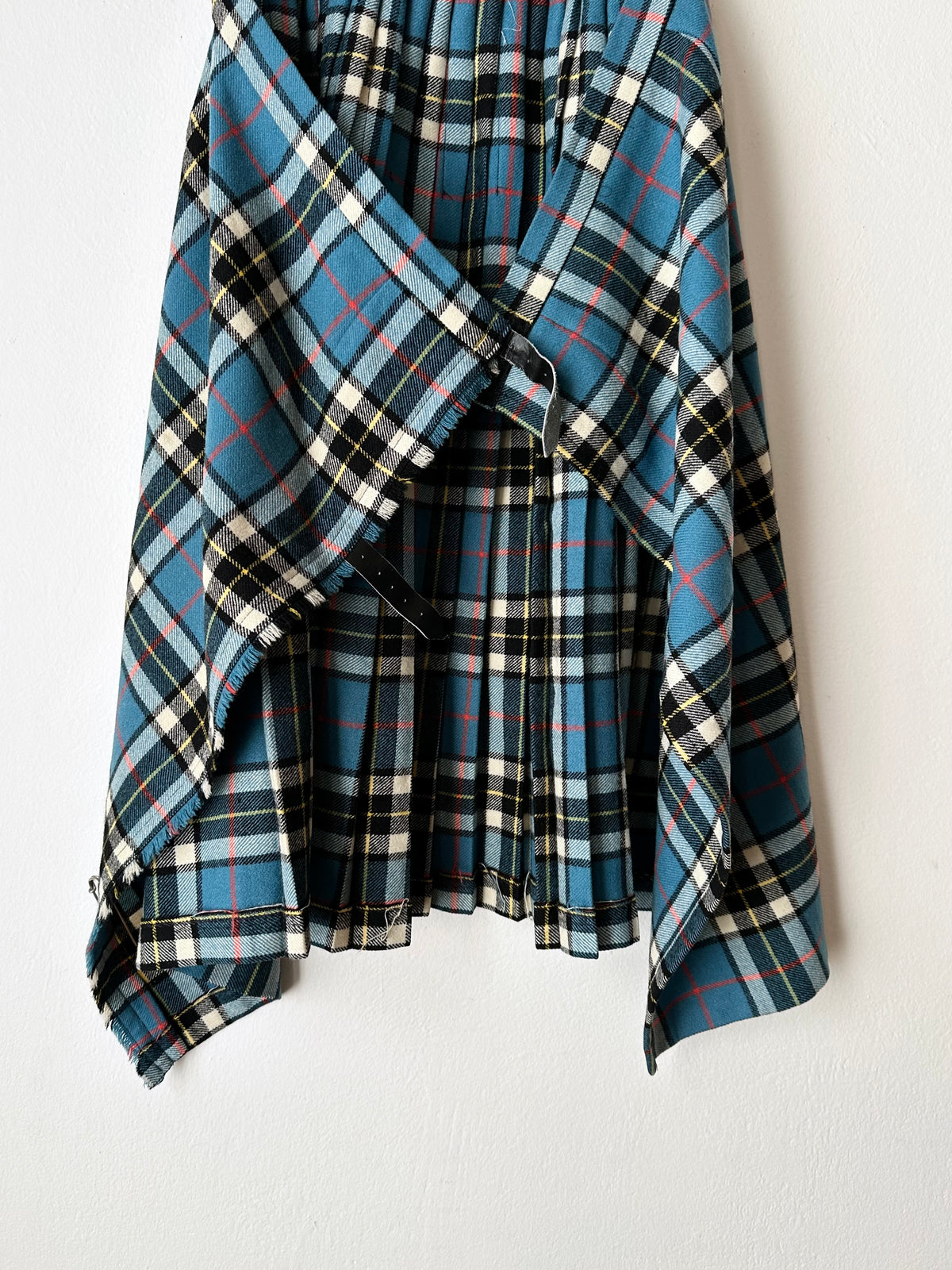 70-80s Scottish tartan wool wrap skirt W28