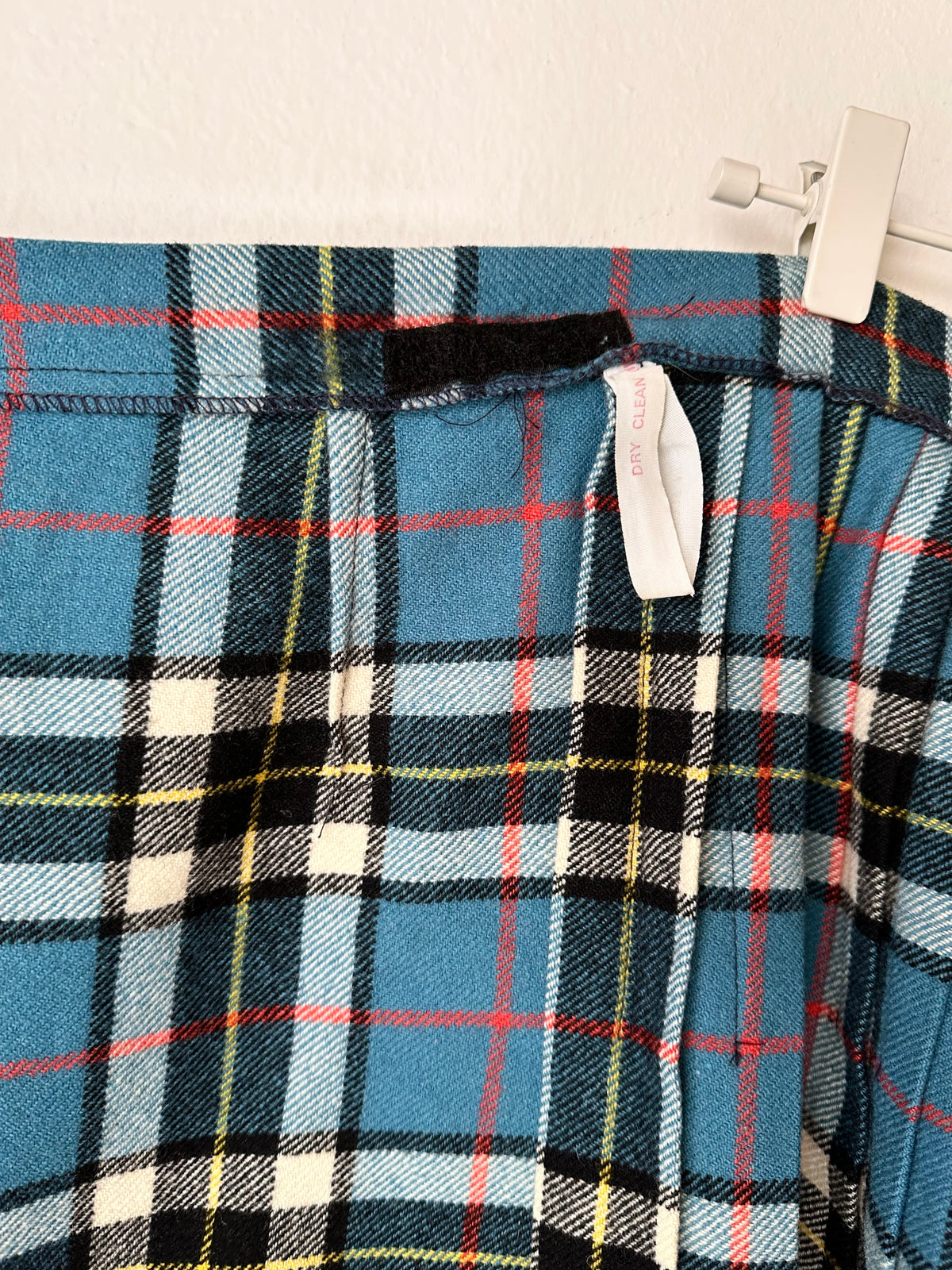 70-80s Scottish tartan wool wrap skirt W28