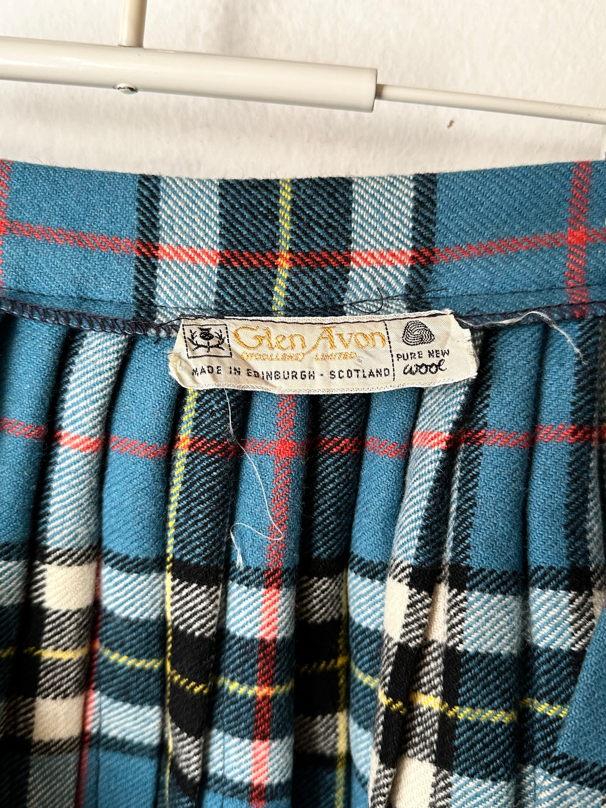 70-80s Scottish tartan wool wrap skirt W28