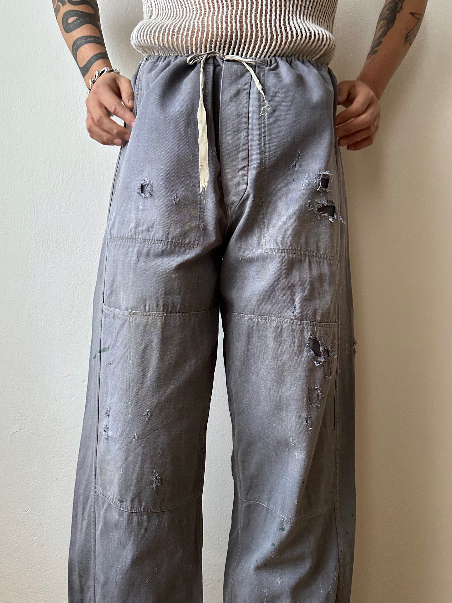 Circa 1940s Czechoslovakian work trousers - w37