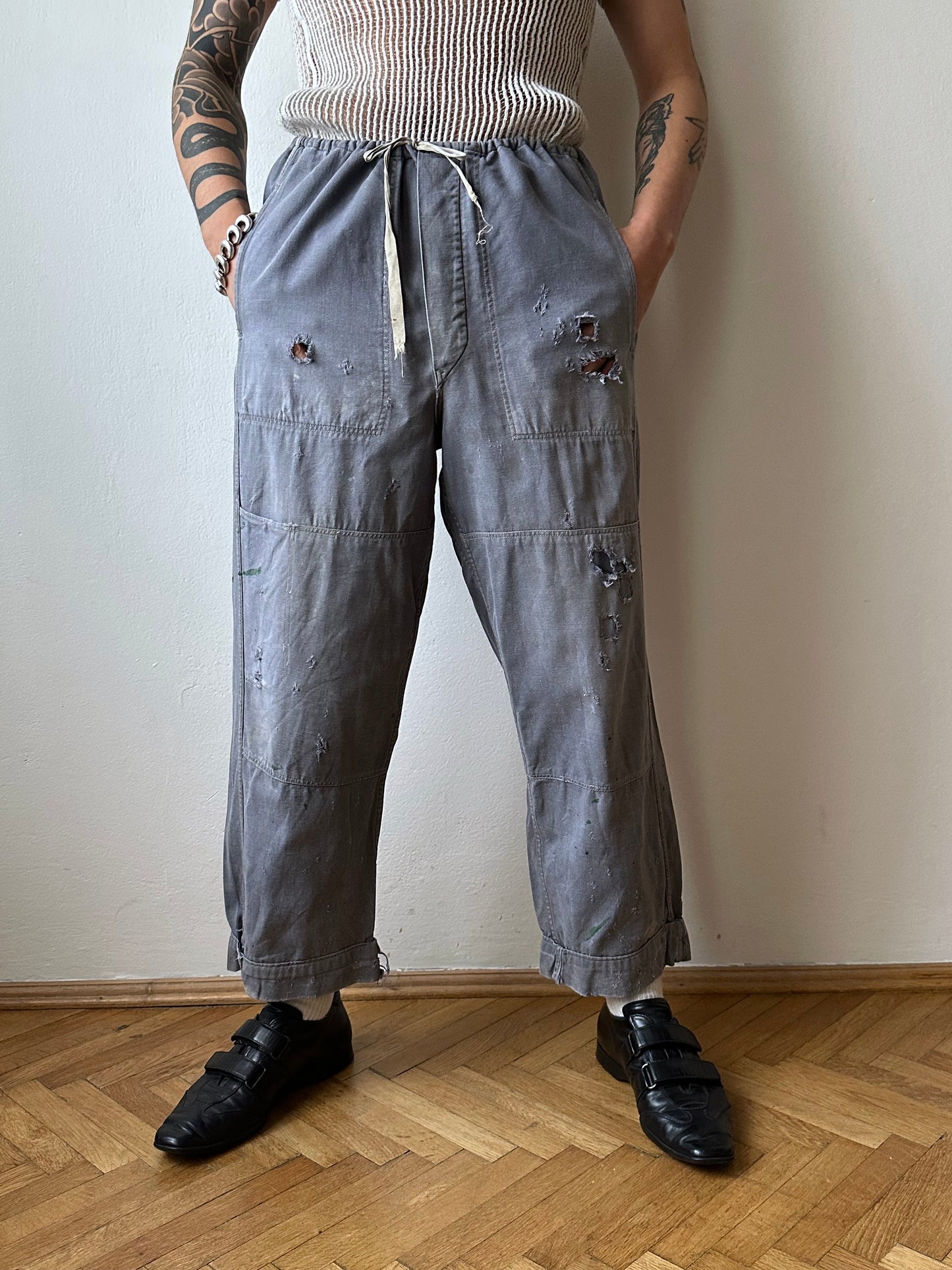 Circa 1940s Czechoslovakian work trousers - w37