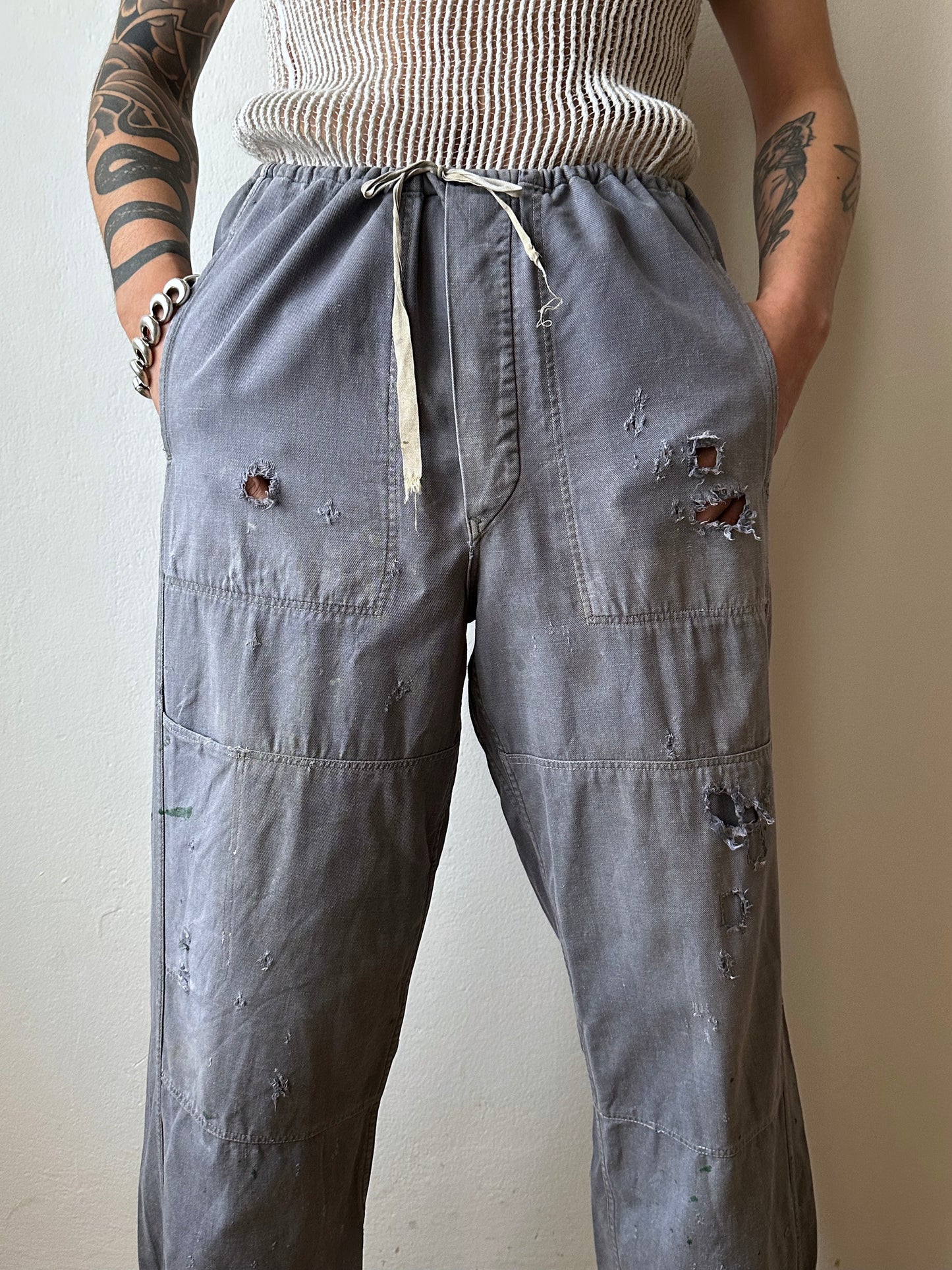 Circa 1940s Czechoslovakian work trousers - w37