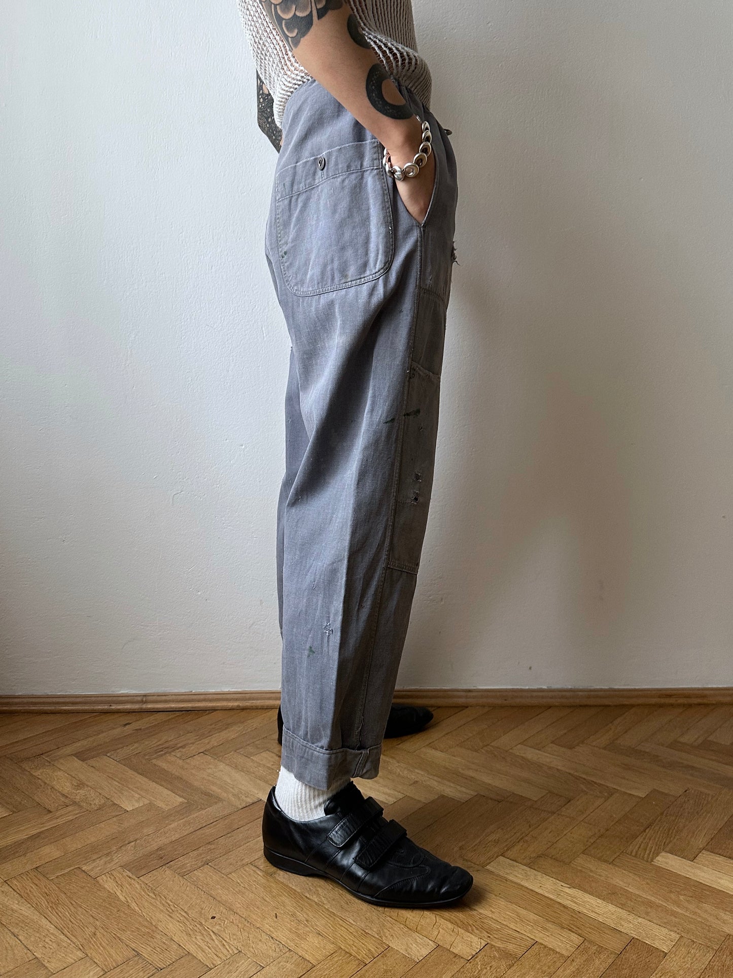 Circa 1940s Czechoslovakian work trousers - w37