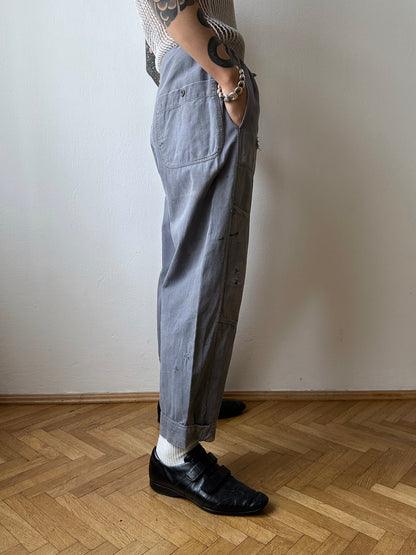 Circa 1940s Czechoslovakian work trousers - w37
