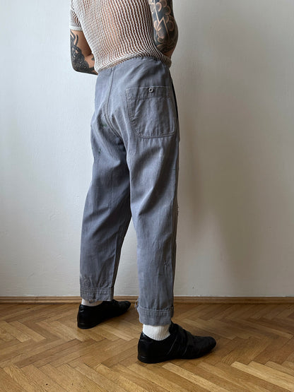 Circa 1940s Czechoslovakian work trousers - w37