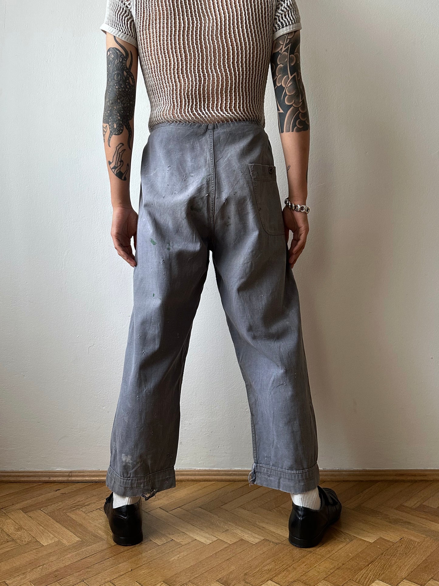 Circa 1940s Czechoslovakian work trousers - w37
