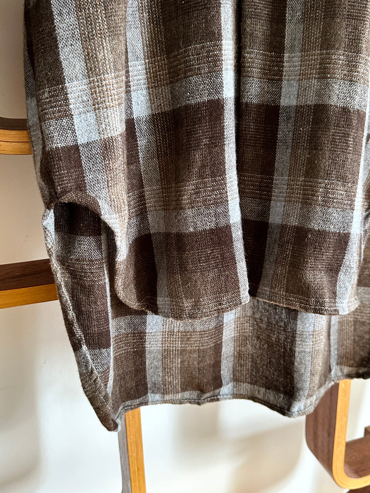80s wool blend plaid grandpa shirt