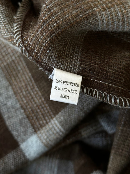 80s wool blend plaid grandpa shirt
