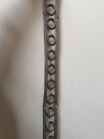vintage silver mesh belt