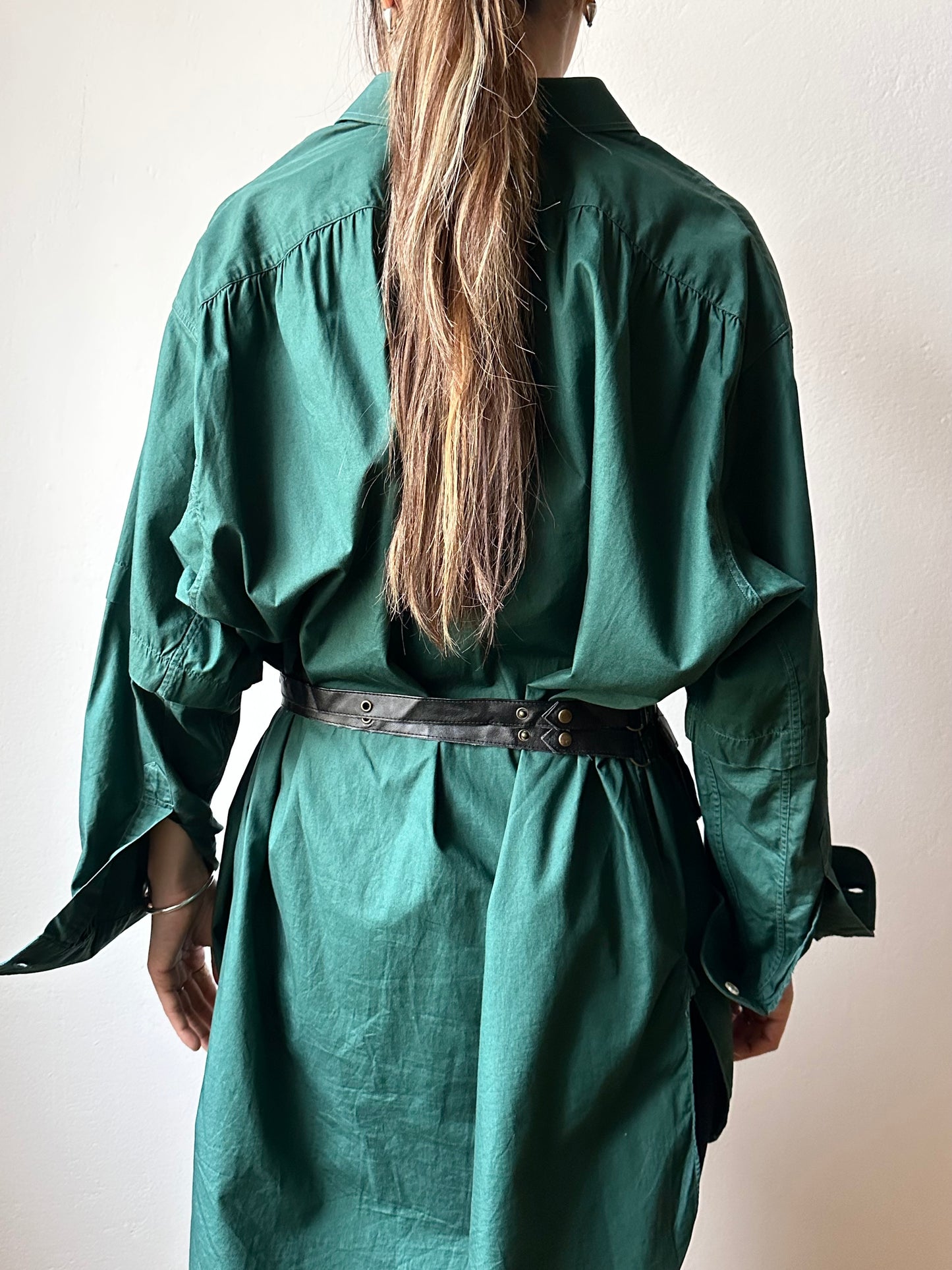 pvc leather pochet belt