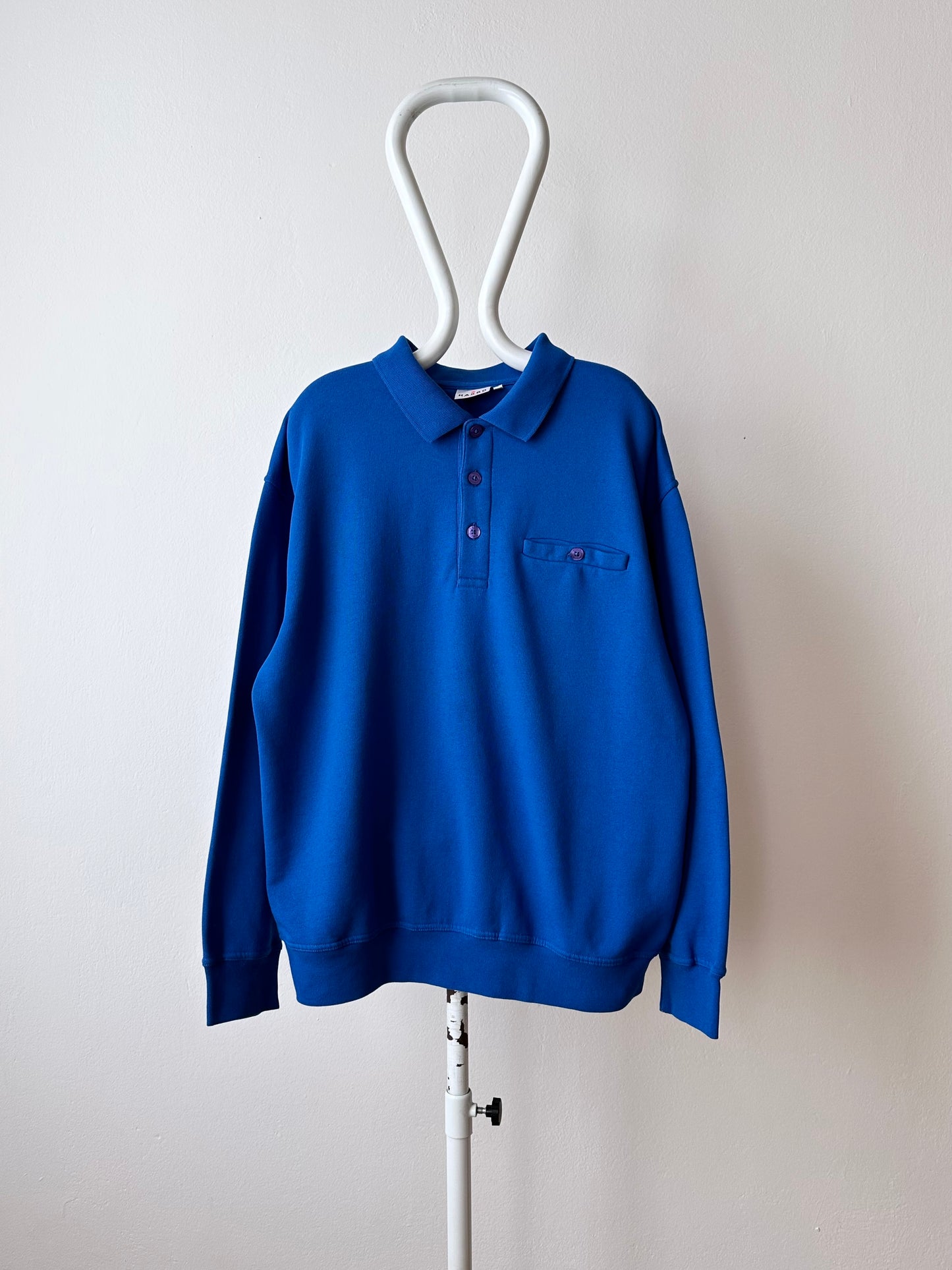 deadstock polo sweatshirt - XXL
