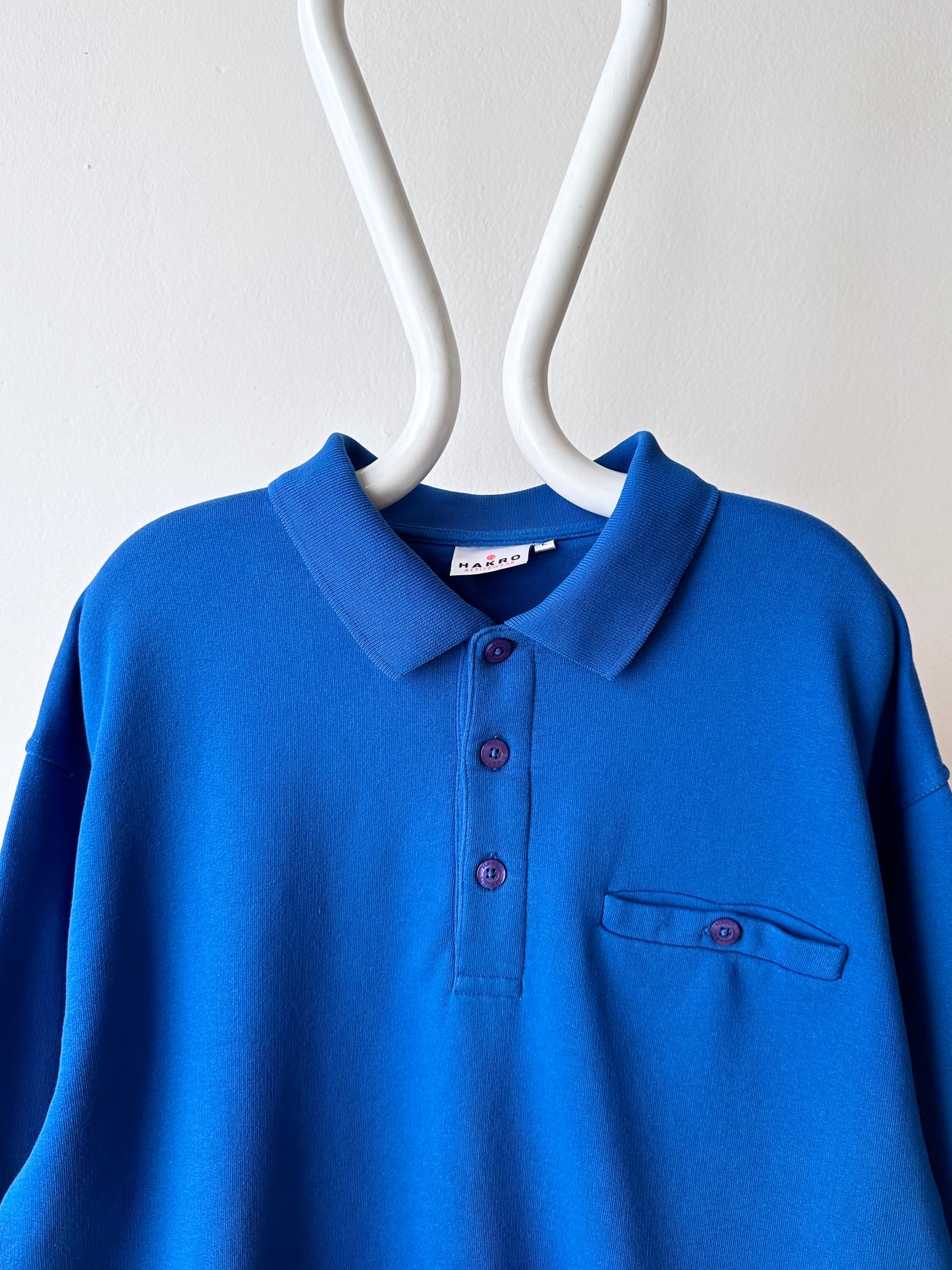 deadstock polo sweatshirt - XXL