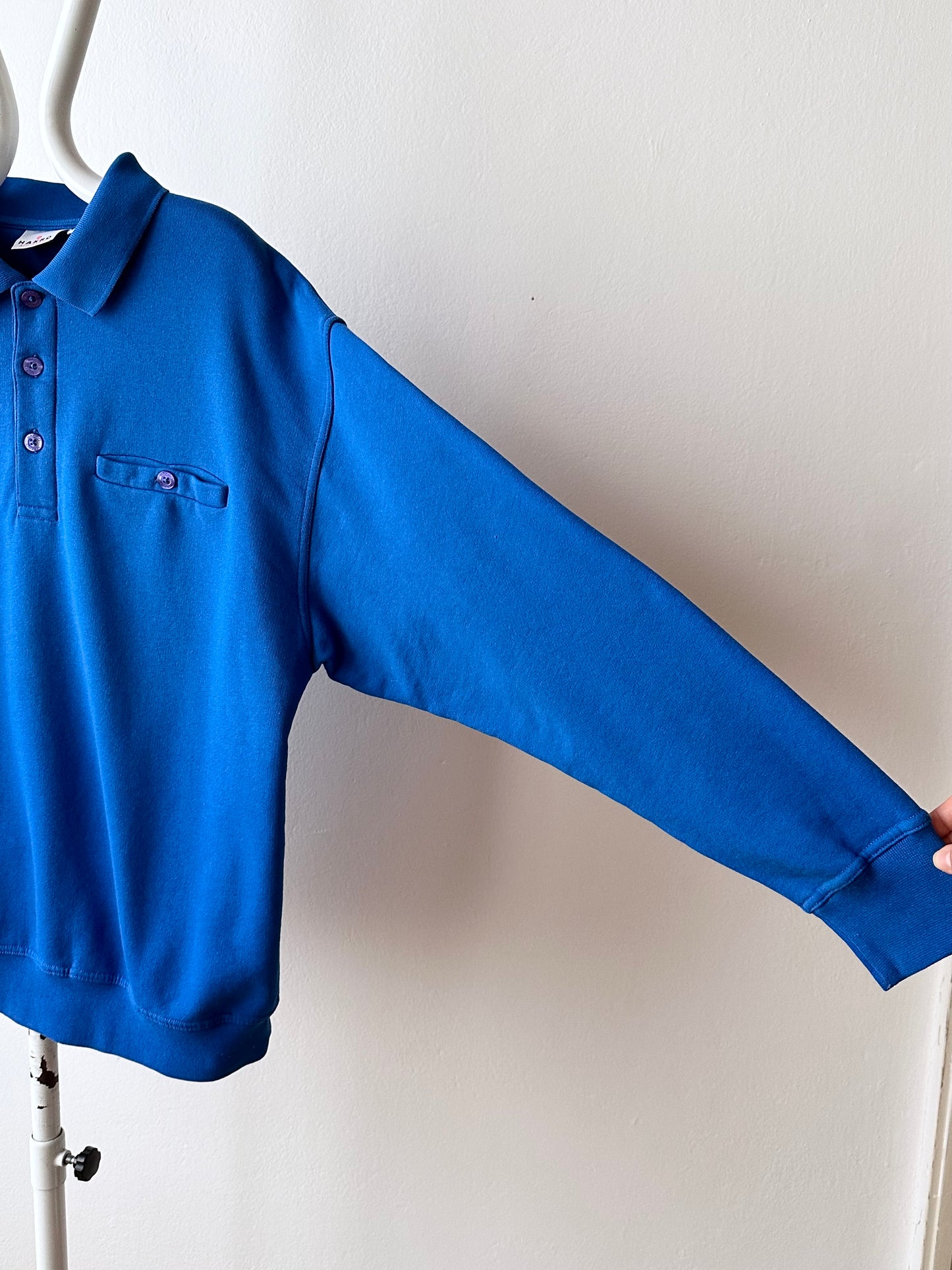 deadstock polo sweatshirt - XXL