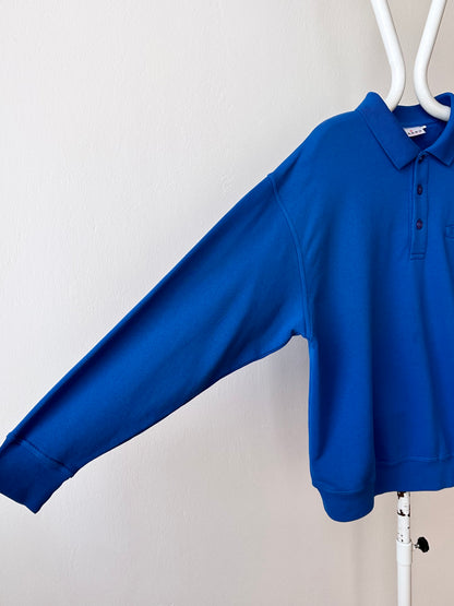 deadstock polo sweatshirt - XXL