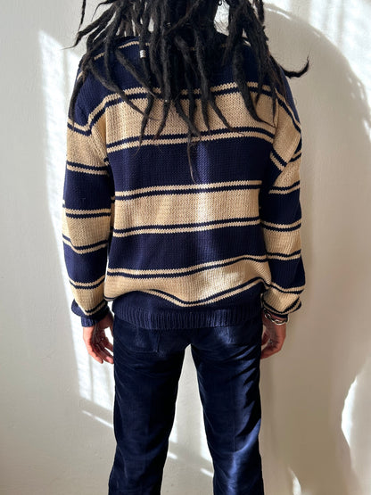 Cotton striped jumper