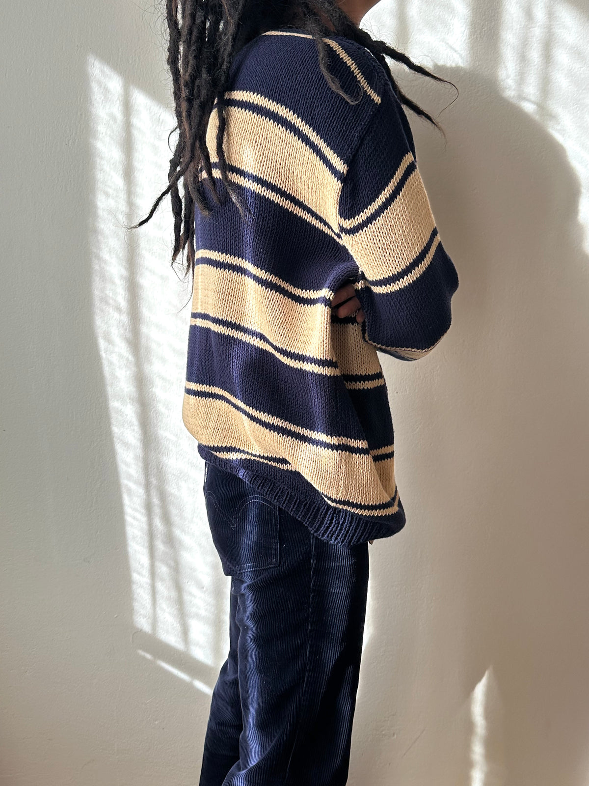 Cotton striped jumper