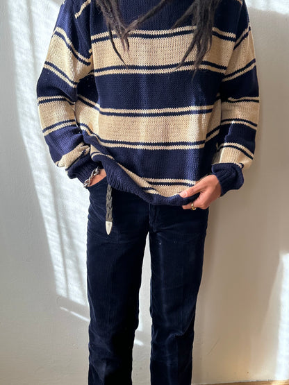Cotton striped jumper