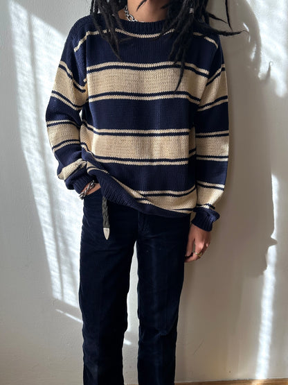 Cotton striped jumper
