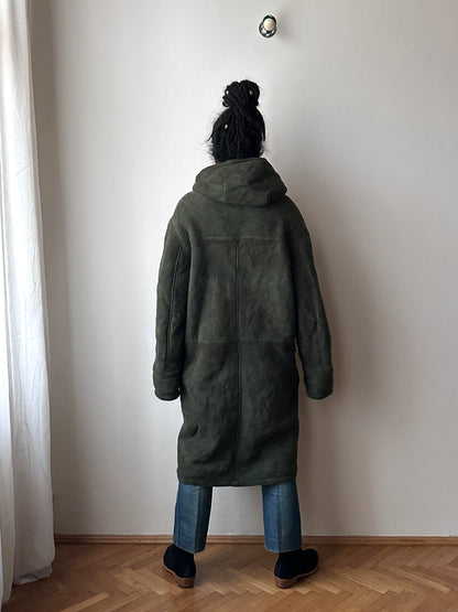 1970s Gloverall sheepskin duffle coat