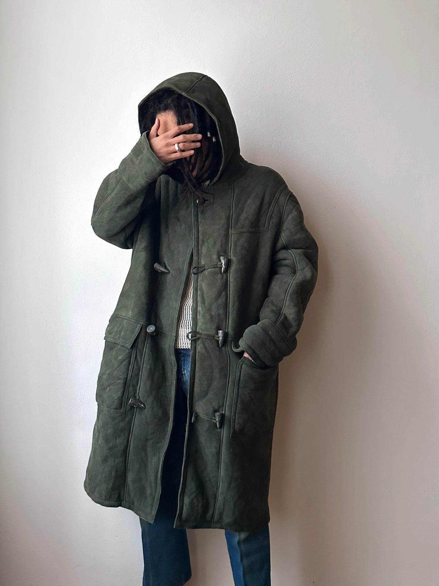 1970s Gloverall sheepskin duffle coat