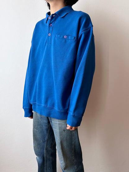 deadstock polo sweatshirt - XXL