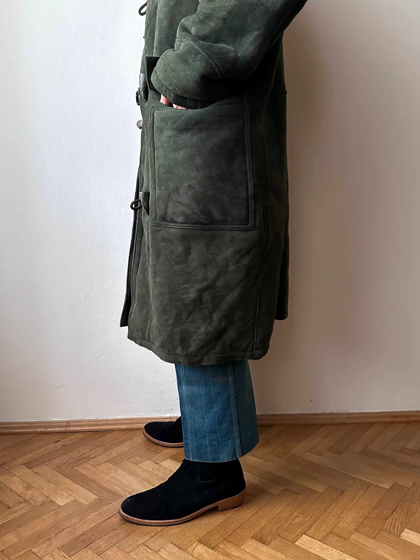 1970s Gloverall sheepskin duffle coat